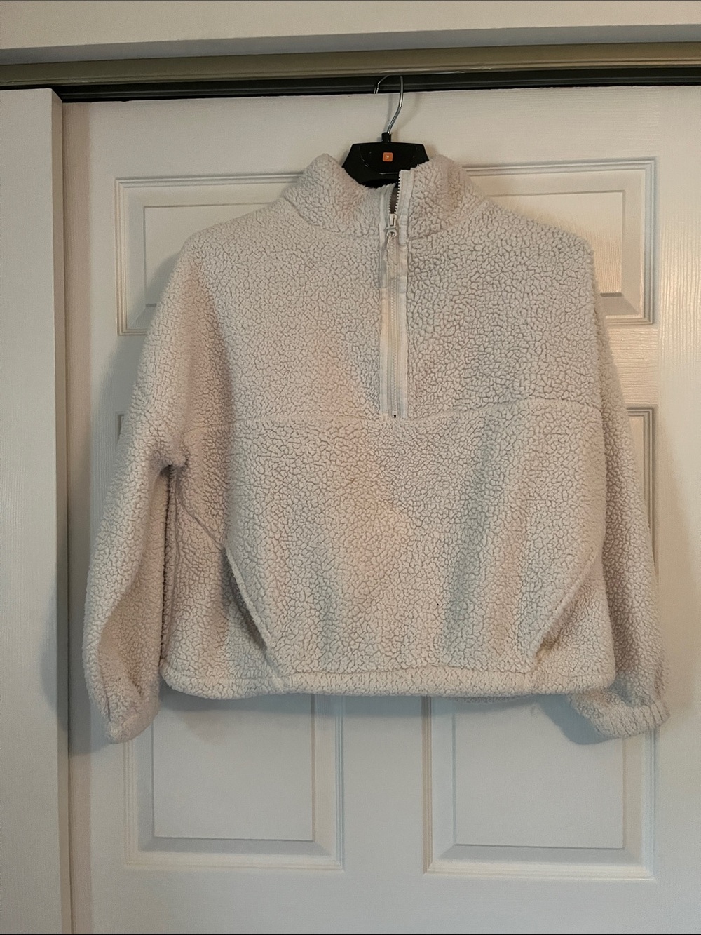 No Boundaries Cream Sherpa Pullover